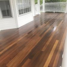 Deck stained before after 3