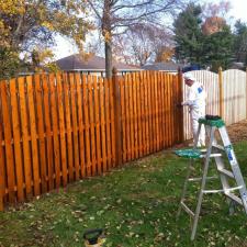 Fence stained transparent stain natural color